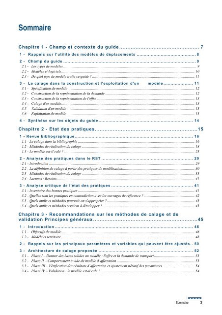 Calage et validation des modÃ¨les de trafic - SÃ©tra