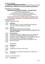 - 31 - Einladung zur Fachtagung Klasseninterne Differenzierung ...