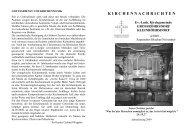 K I R C H E N N A C H R I C H T E N - Ev.-Luth. Kirchgemeinde ...