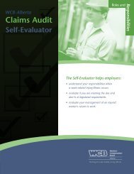 Claims Audit Self-Evaluator - Workers' Compensation Board