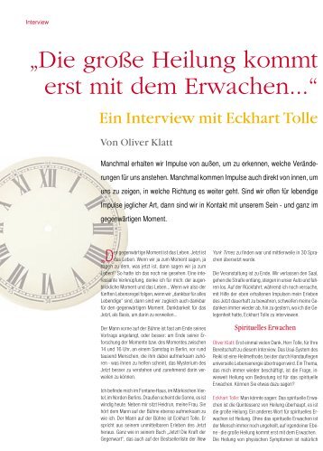 Reiki Magazin - Jan. 2008 - PDF 449KB - Eckhart Tolle