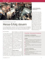 Messe-Erfolg steuern - STS Marketing & Training