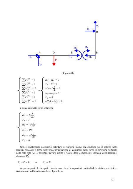 Statica di un sistema di corpi rigidi - UniversitÃ  degli studi di Bergamo