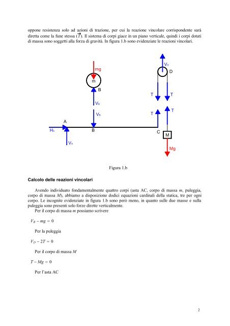 Statica di un sistema di corpi rigidi - UniversitÃ  degli studi di Bergamo