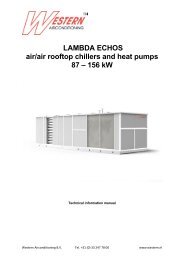 Rooftop air conditioner and air/air heat pump type LAMBDA ECHOS.2