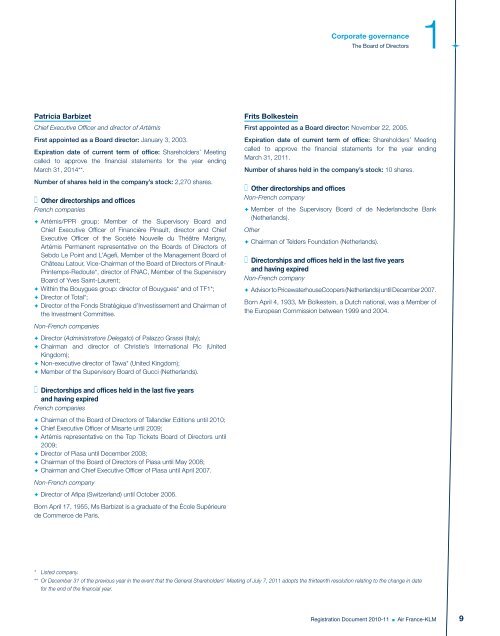 Registration document 2010-11 - Air France-KLM Finance