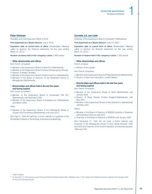 Registration document 2010-11 - Air France-KLM Finance