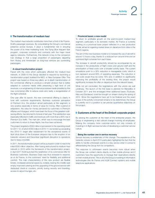 Registration document 2010-11 - Air France-KLM Finance