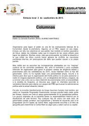 Columnas - Congreso del Estado de Guerrero