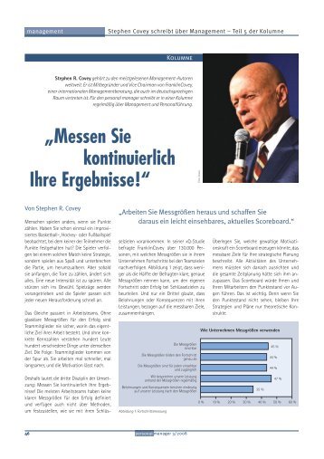 Messen Sie kontinuierlich Ihre Ergebnisse - Franklin Covey