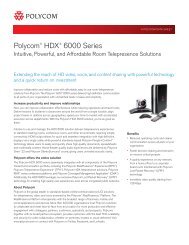 Polycom HDX 6000 Data Sheet - WIT