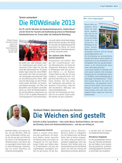 Ausgabe 02/201 - Stadtwerke Rotenburg