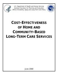 Cost-Effectiveness of Home and Community-Based Long-Term Care ...