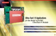 Ultra-Fast I-V Applications