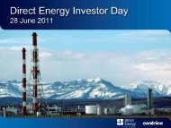 Direct Energy Investor Day Presentation slides 2011 - Centrica