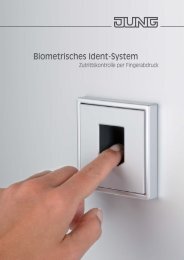 Biometrisches Ident-System | Zutrittskontrolle per Fingerabdruck - Jung