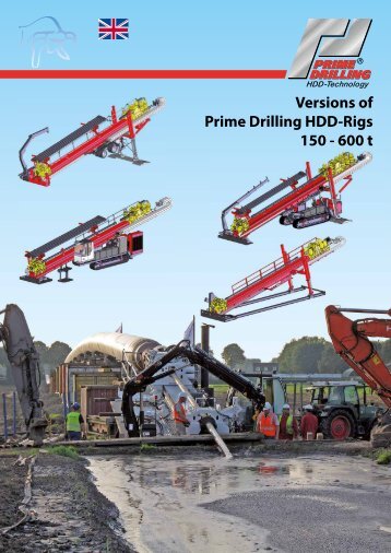 Versions of Prime Drilling HDD-Rigs 150 - 600 t - Prime Drilling GmbH