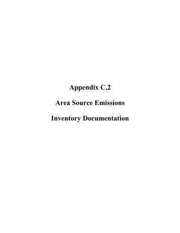 Appendix C - Division of Air Quality