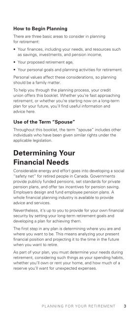 Planning for your retirement - Servus Credit Union