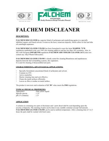 FALCHEM DISCLEANER