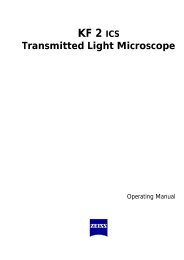 KF 2 ICS Transmitted Light Microscope - Carl Zeiss