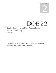 DOE22 Volume 2 Dictionary - DOE-2.com