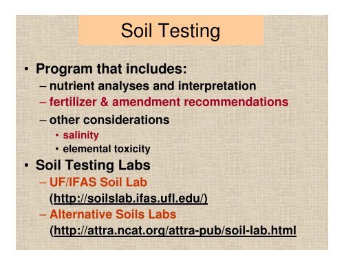 Soil - Sarasota County Extension