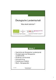 Biologische Landwirtschaft