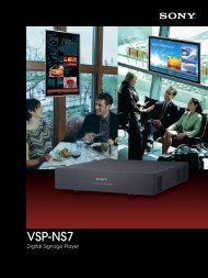 Thanks to the VSP-NS7 Digital Signage Player - ELVIA Display