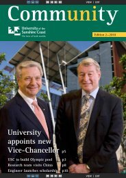 Edition 2, 2010 (PDF 2.1MB) - University of the Sunshine Coast