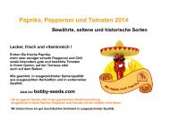 Paprika-Chili-Tomaten 2014 - bobby-seeds.com, Floveg GmbH