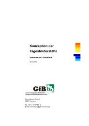 Konzeption der Tagesförderstätte - GiB Hannover