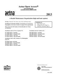 Aetna Open Access® - AetnaFeds.com