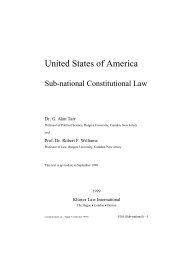 USA - International Encyclopaedia of Laws