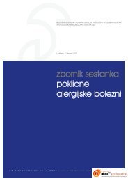 Poklicne alergijske bolezni, zbornik predavanj - BolniÅ¡nica Golnik