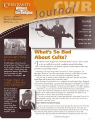 What's So Bad About Cults? - Plain Truth Ministries