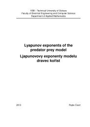 Lyapunov exponents of the predator prey model Ljapunovovy ...