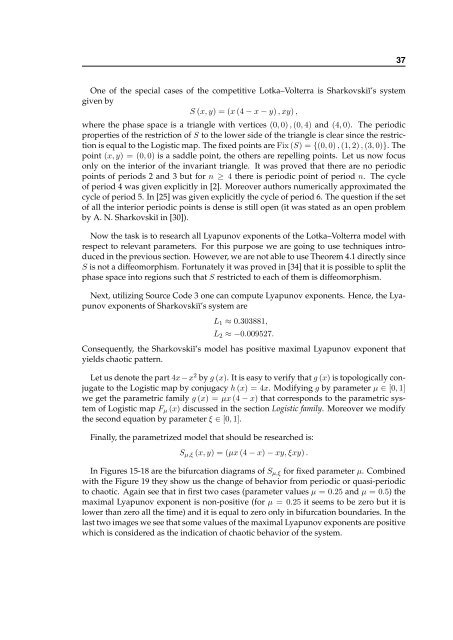 Lyapunov exponents of the predator prey model Ljapunovovy ...