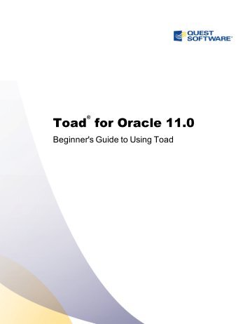 Toad for Oracle User Guide - DidaWiki
