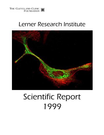 Scientific Report 1999 - Cleveland Clinic Lerner Research Institute