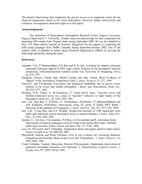 vhf-radar observations of temperature sheets in the stratospheric ...