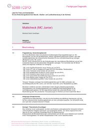 Multicheck (MC Junior) - Fachgruppe Diagnostik - SDBB