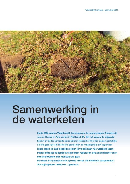 Jaarverslag 2012 - Waterbedrijf Groningen