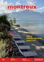SpÃ©cial nouvelle lÃ©gislature pages 5 Ã  8 - Commune de Montreux