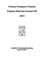 Panduan Riset ITB 2014 - Lembaga Penelitian dan Pengabdian ...