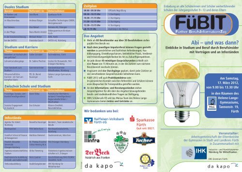 Abi – und was dann? - Helene-Lange-Gymnasium Fürth