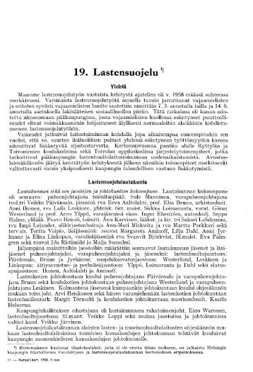 19. Lastensuojelu - Helsingin kaupunki