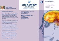 schlaganfall- einheit – stroke unit - Elbe Kliniken Stade/Buxtehude
