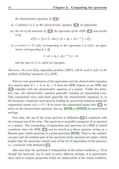 The spectrum of delay-differential equations: numerical methods - KTH