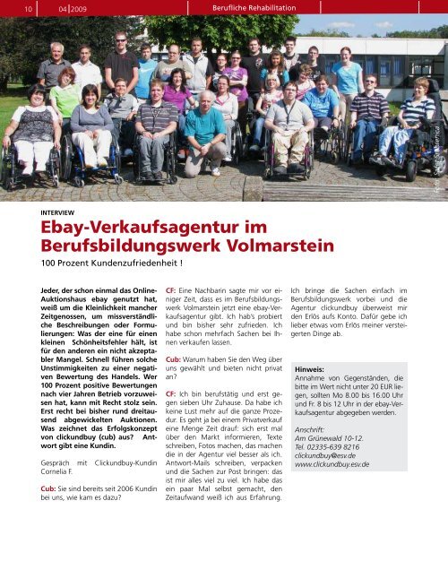 Volmarsteiner Gruß - Die Evangelische Stiftung Volmarstein